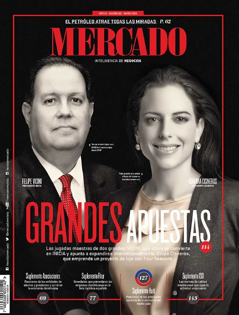 Revista Mercado Marzo 2016 Felipe Vicini y Adriana Cisneros
